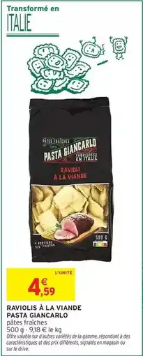 Intermarché Signal - raviolis a la viande offre