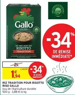 Intermarché Gallo - riz tradition pour risotto riso offre