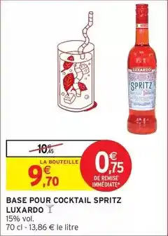 Intermarché Spritz - base pour cocktail offre