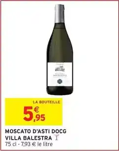 Intermarché Moscato d'asti docg offre