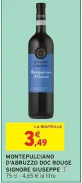 Intermarché Giuseppe - montepulciano d'abruzzo doc rouge offre