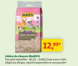 Maxi Zoo Multifit litière de chanvre offre