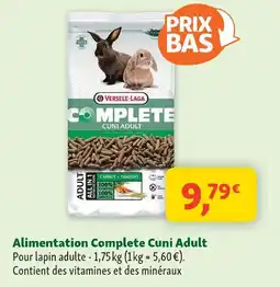 Maxi Zoo Versele-laga alimentation complete cuni adult offre