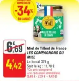 G20 Miel de tilleul de france les compagnons du miel offre