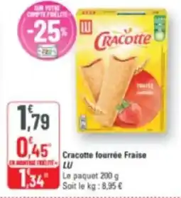 G20 Cracotte fourrée fraise lu offre