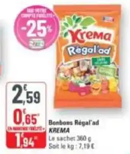 G20 Bonbons regal'ad krema offre