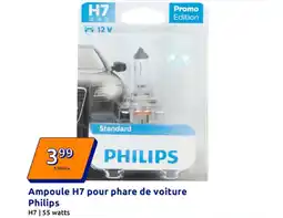 Action Ampoule h7 pour phare de voiture philips offre