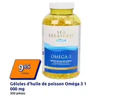 Action Gélules d'huile de poisson oméga 3 1 000 mg offre