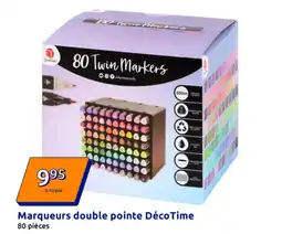 Action Marqueurs double pointe décotime offre
