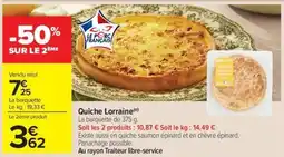 Carrefour Market Quiche Lorraine offre