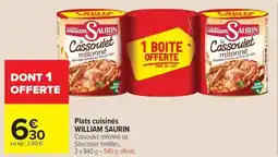 Carrefour Market WILLIAM SAURIN Plats cuisinés offre