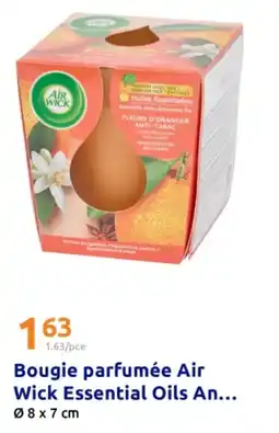 Action Bougie parfumée air wick essential oils an offre
