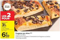 Carrefour Market Fougasse aux olives offre