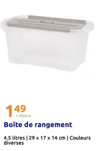 Action Boîte de rangement offre