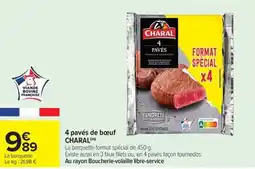 Carrefour Market CHARAL 4 pavés de bœuf offre