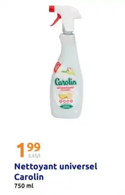 Action Nettoyant universel carolin offre