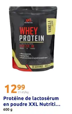 Action Protéine de lactosérum en poudre xxl nutriti offre