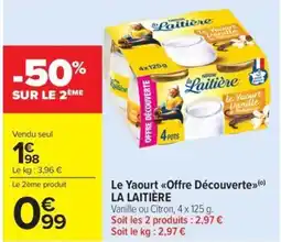 Carrefour Market LA LAITIÈRE Le Yaourt Offre Découverte offre