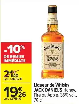 Carrefour Drive Jack daniel's - liqueur de whisky offre