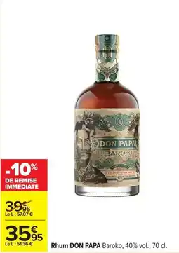 Carrefour Drive Don papa - rhum para baroço offre