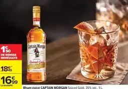 Carrefour Drive Finish - rhum épicé captain morgan spiced gold offre