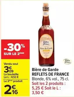Carrefour Drive Reflets de france - bière de garde offre