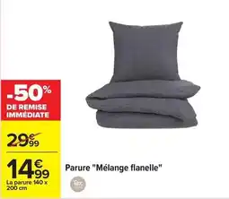 Carrefour Drive Tex - parure mélange flanelle offre