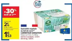 Carrefour Market Carrefour - spécialité végétale au lait de coco offre