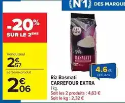 Carrefour Market Carrefour - riz basmati extra offre
