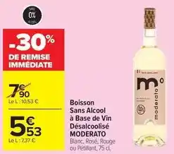 Carrefour Market Boisson sans alcool à base de vin désalcoolisé offre