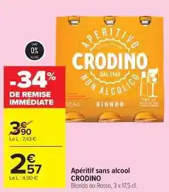 Carrefour Market Aperitif sans alcool offre