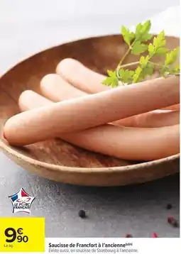 Carrefour Market Saucisse de franfort à l'ancienne offre