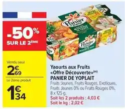 Carrefour Market Yoplait - yaourts aux fruits offre découverte offre