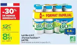 Carrefour Market Lactel - lait bio u.h.t offre
