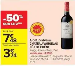 Carrefour Market A.o.p. corbières offre