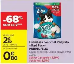 Carrefour Market Purina - friandises pour chat party mix maxi pack offre