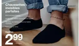 Zeeman Chaussettes invisibles parfaites offre