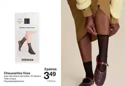 Zeeman Zeeman chaussettes fines offre