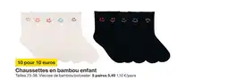 Zeeman Chaussettes en bambou enfant offre