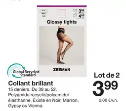 Zeeman Zeeman collant brillant offre