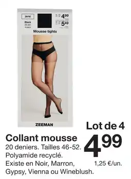 Zeeman Zeeman collant mousse offre