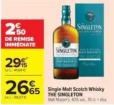 Carrefour Market Singleton - single malt scotch whisky offre