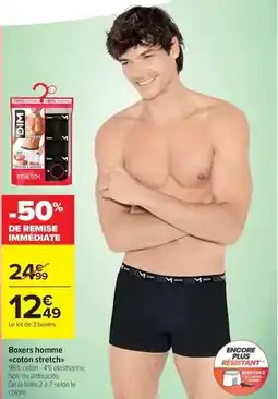 Carrefour Market Dim - boxers homme scoton stretch offre