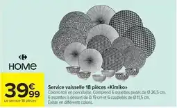 Carrefour Market Service vaisselle 18 pièces offre