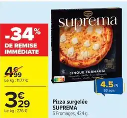 Carrefour Market SUPREMA Pizza surgelée offre