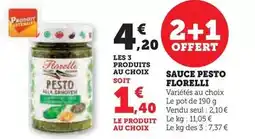 Hyper U Florelli - sauce pesto offre