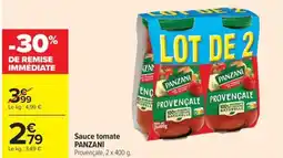 Carrefour Market PANZANI Sauce tomate offre