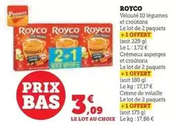 Hyper U Royco - velouté 10 légumes et croûtons offre