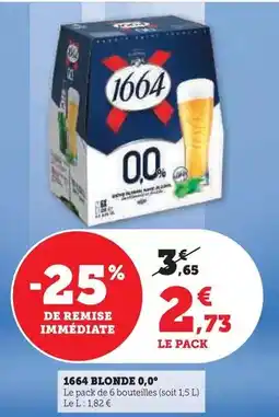 Hyper U 1664 - blonde 0,0° offre