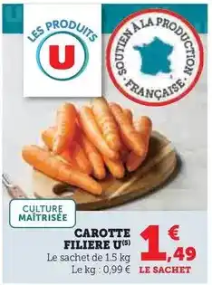 Hyper U U - carotte filiere offre